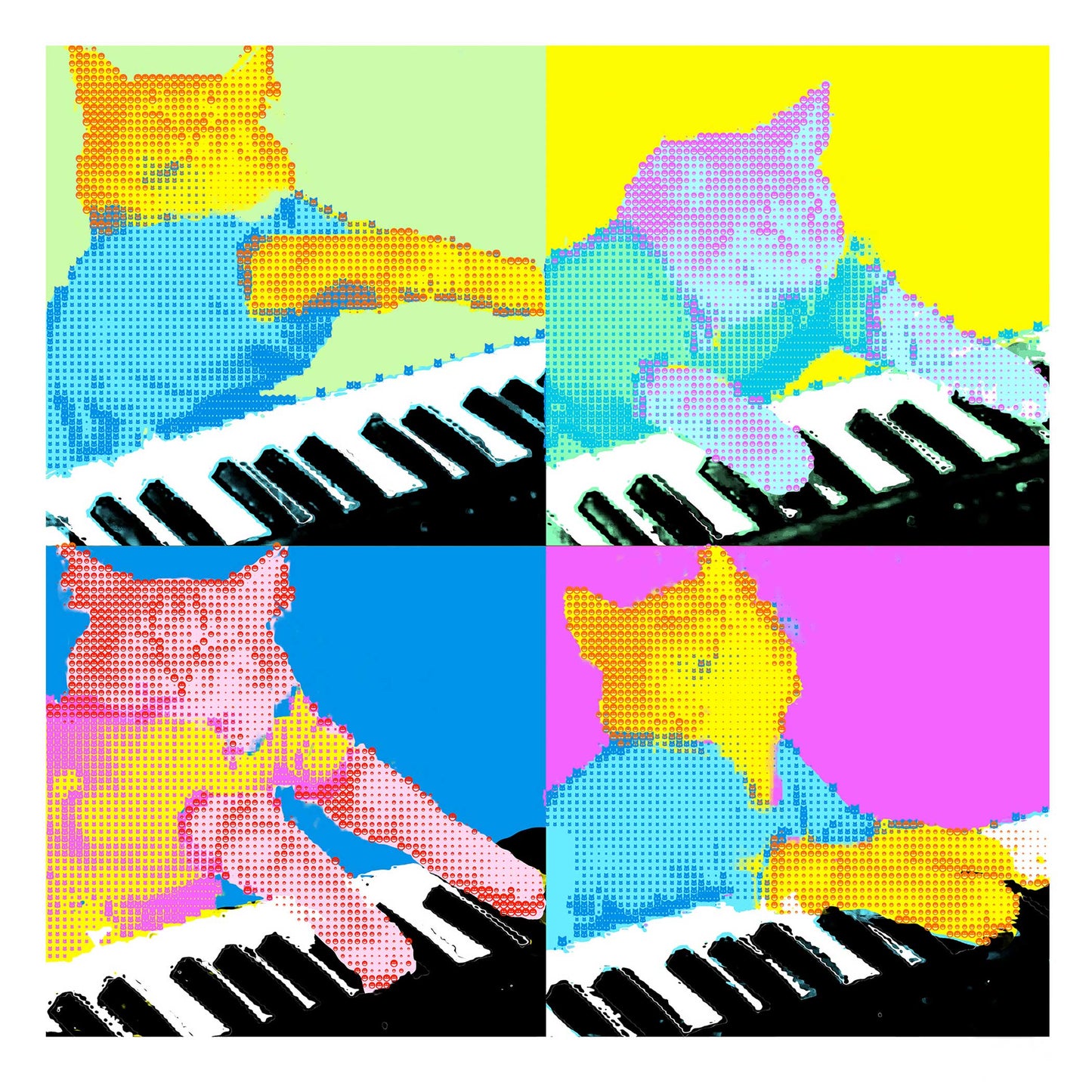 EMOJI KEYBOARD CAT WARHOL