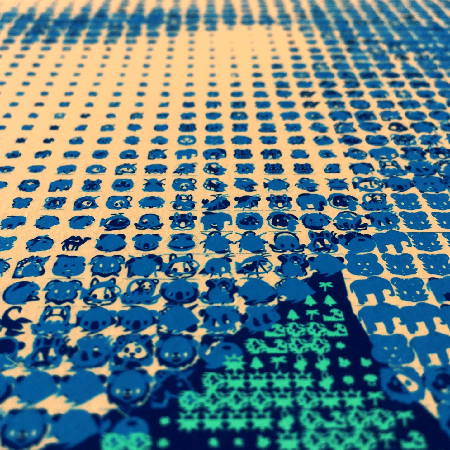 EMOJI DAVID ATTENBOROUGH PRINT