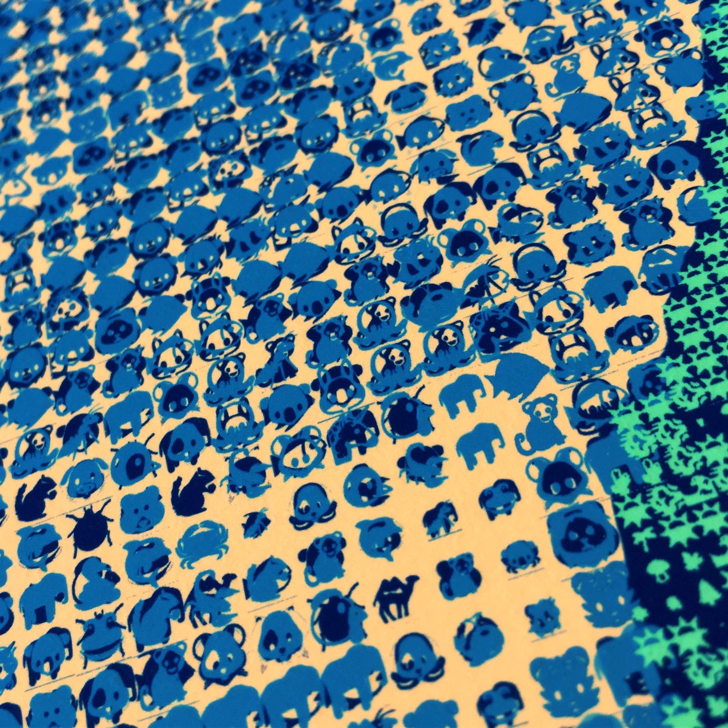 EMOJI DAVID ATTENBOROUGH PRINT