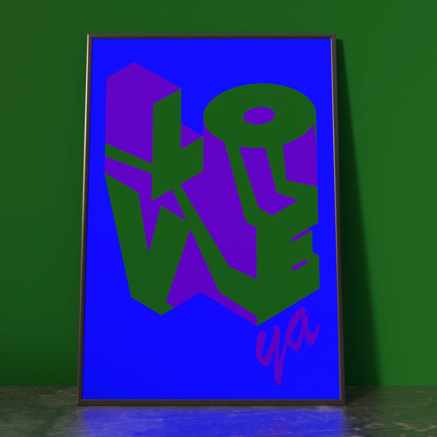 LOVEYA! MIDNIGHT BLUE PRINT