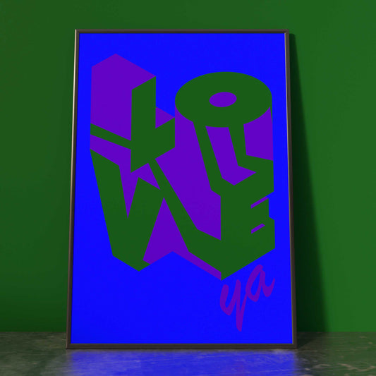 LOVEYA! MIDNIGHT BLUE PRINT