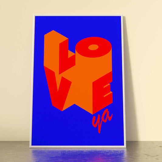 LOVEYA! 80'S ORANGE PRINT