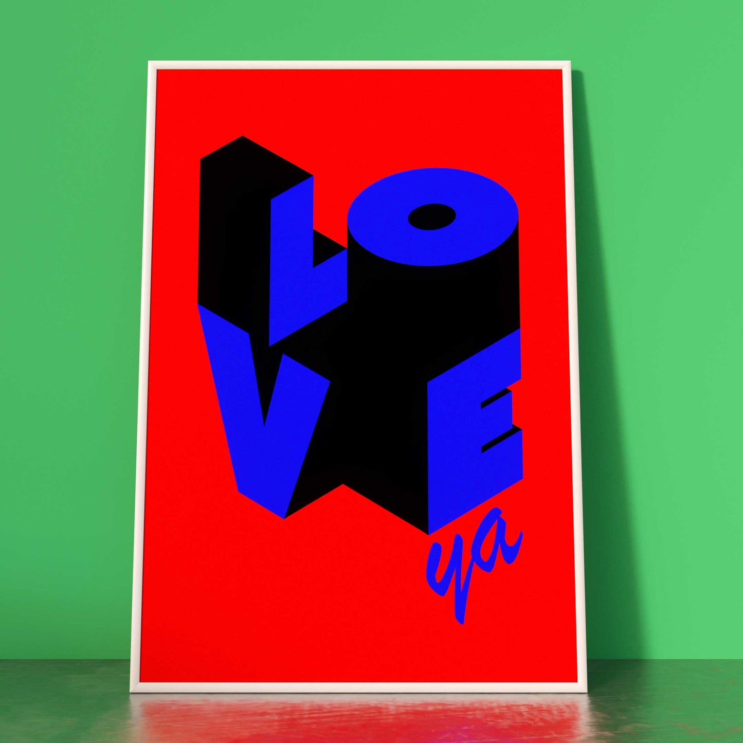 LOVEYA! RED BLUE PRINT