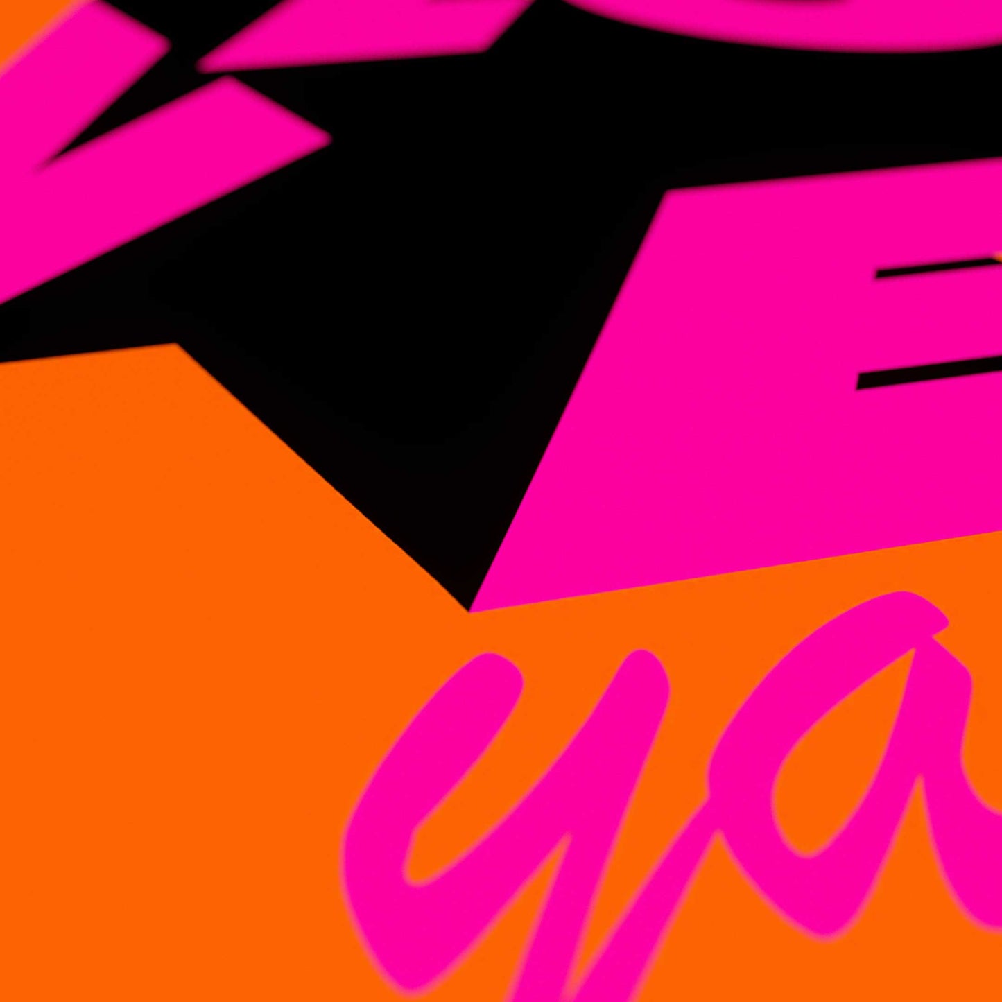 LOVEYA! ORANGE PINK PRINT