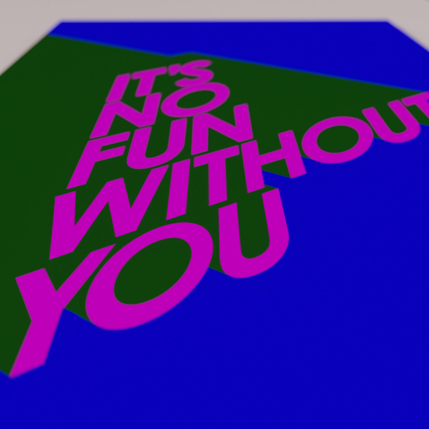 NO FUN! PINK PUNCH PRINT