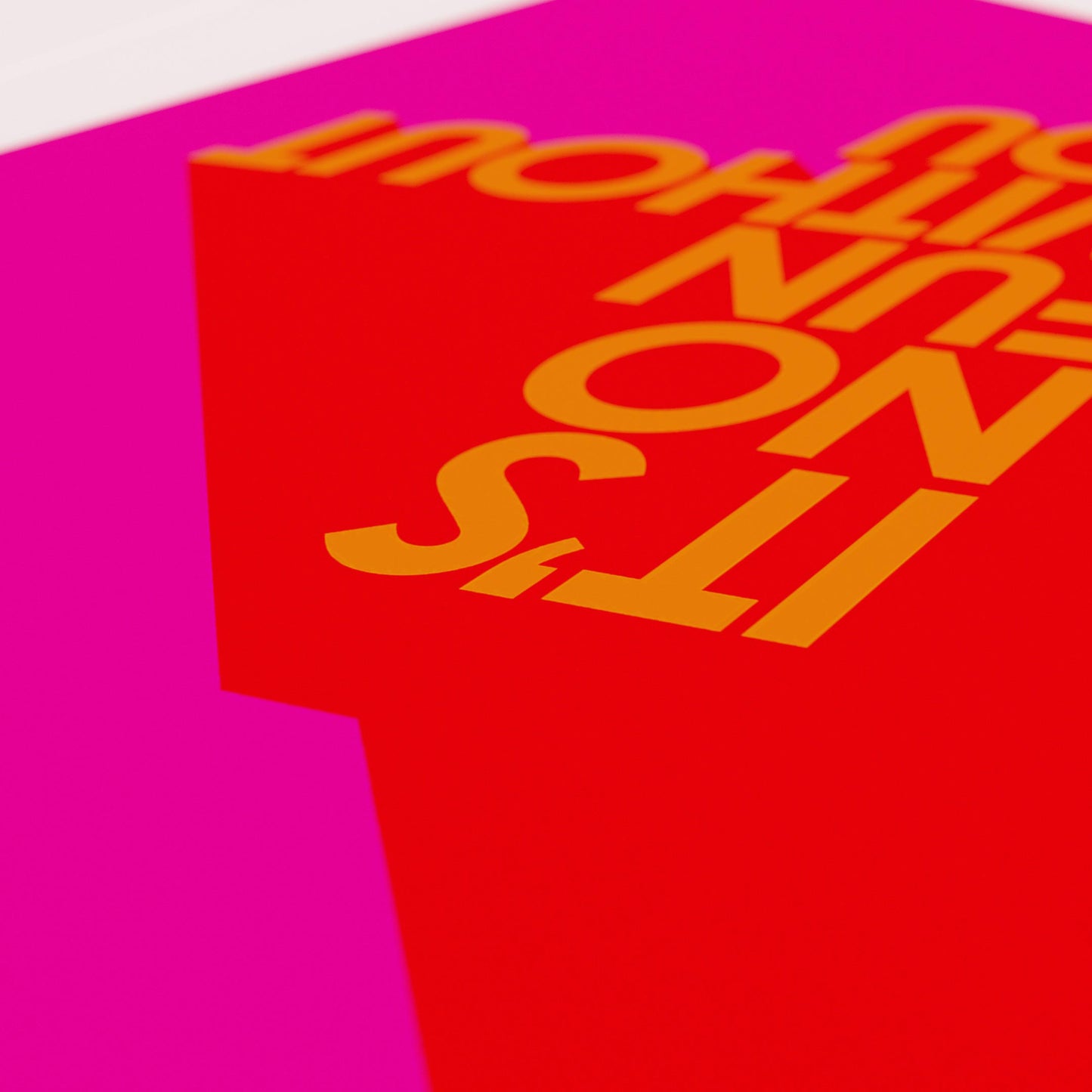 NO FUN! PINK POP PRINT