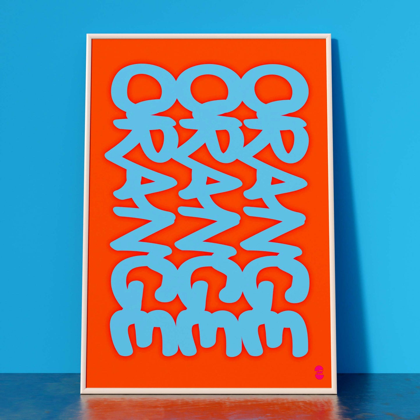 ORANGE THREE PRINT