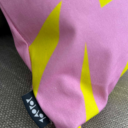 SIT DOWN PINK YELLOW CUSHION