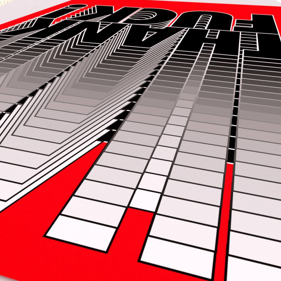 THANKF*CK RED BLACK PRINT