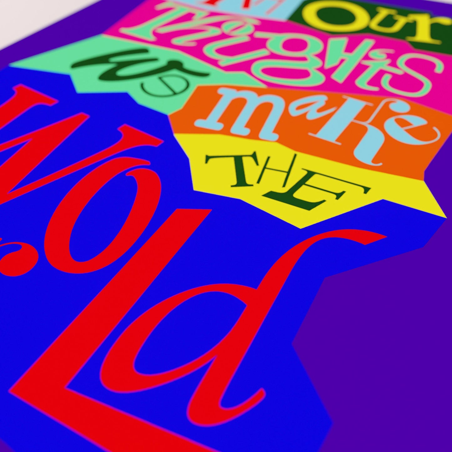 OUR THOUGHTS DEEP DUB PRINT