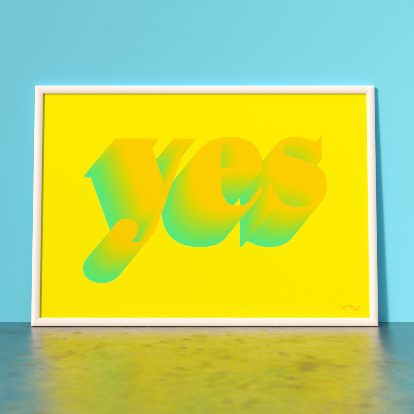 YES! LEMON YELLOW PRINT