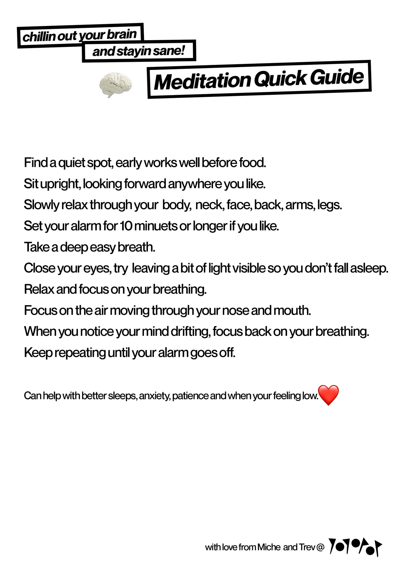 YOYOPOP - Meditation Guide - Free Digital Download