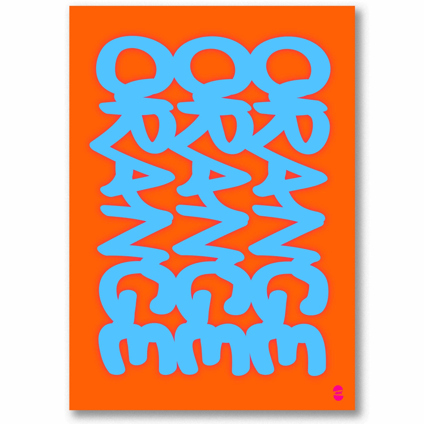 ORANGE THREE PRINT