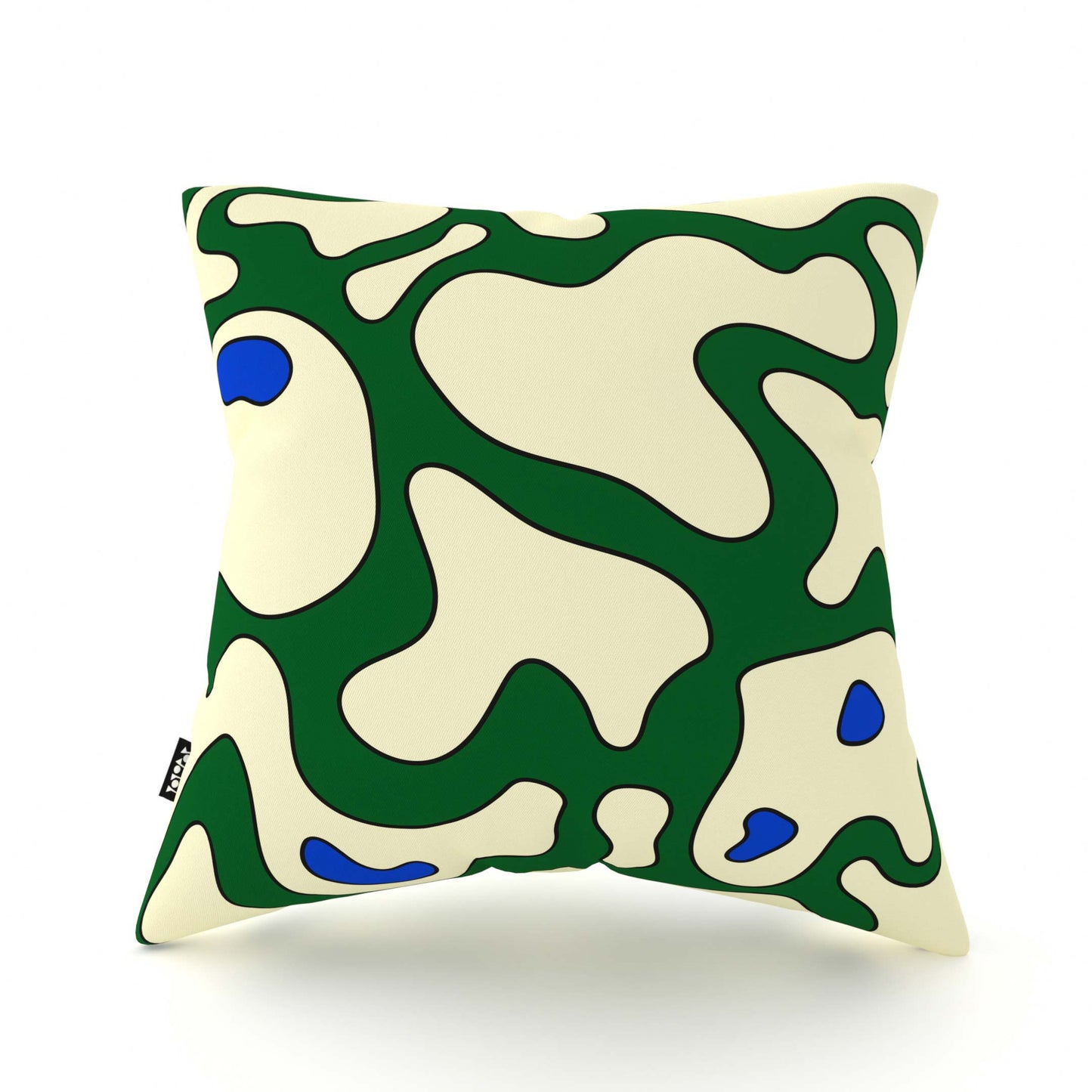 'Camo' Cream&Green Cushion