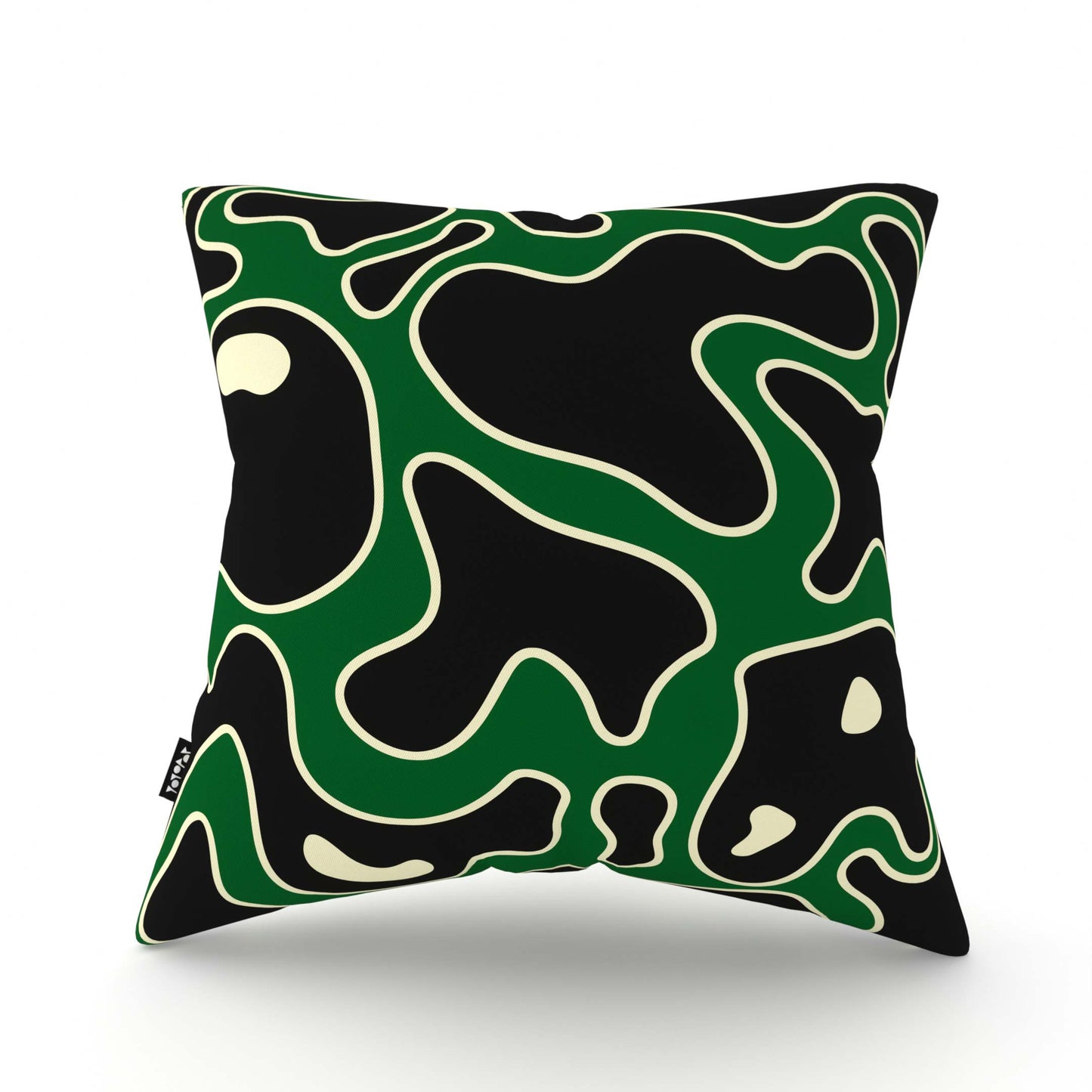 'Camo' Green&Black Cushion