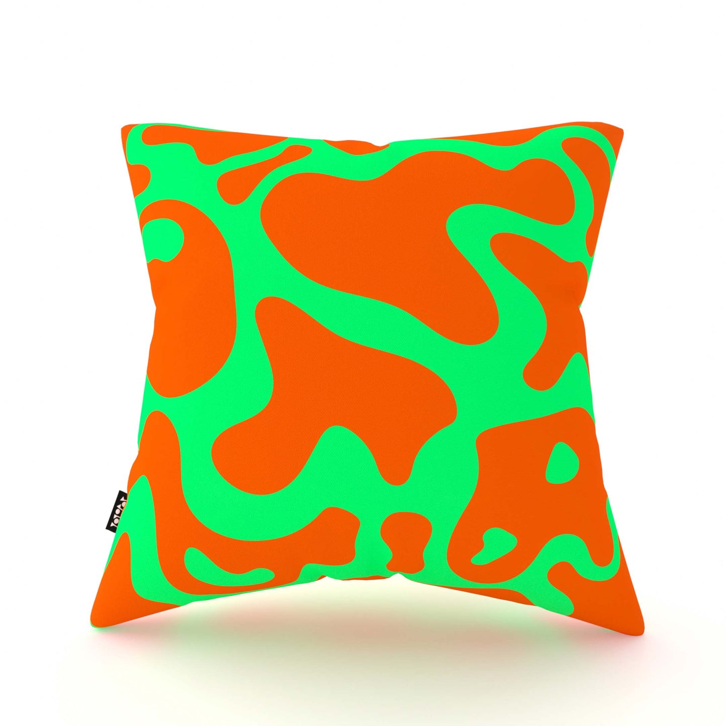'Camo' Green&Orange Cushion