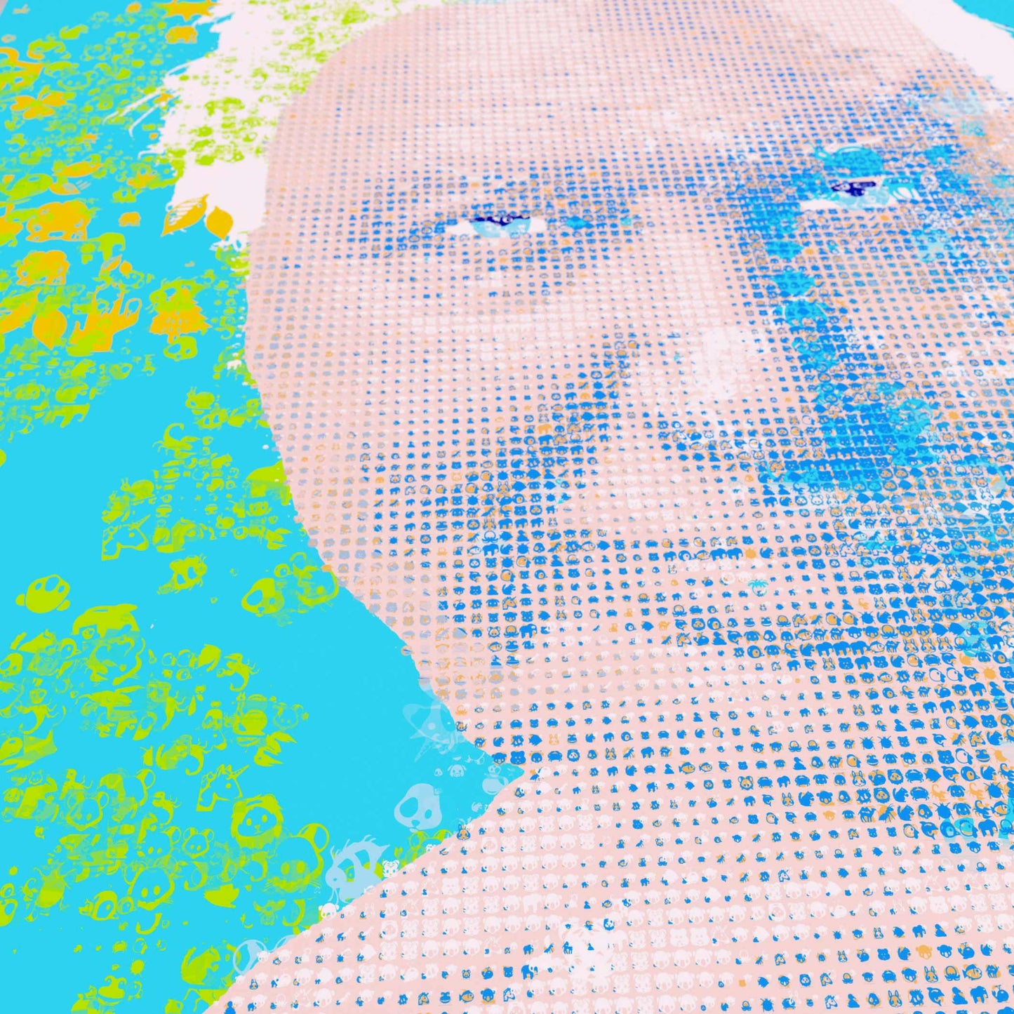 EMOJI DAVID A 100 BLUSKY PRINT