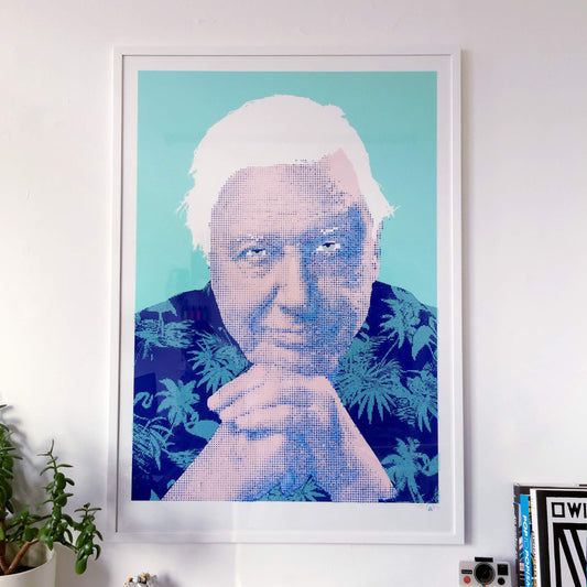 EMOJI DAVID ATTENBOROUGH PRINT