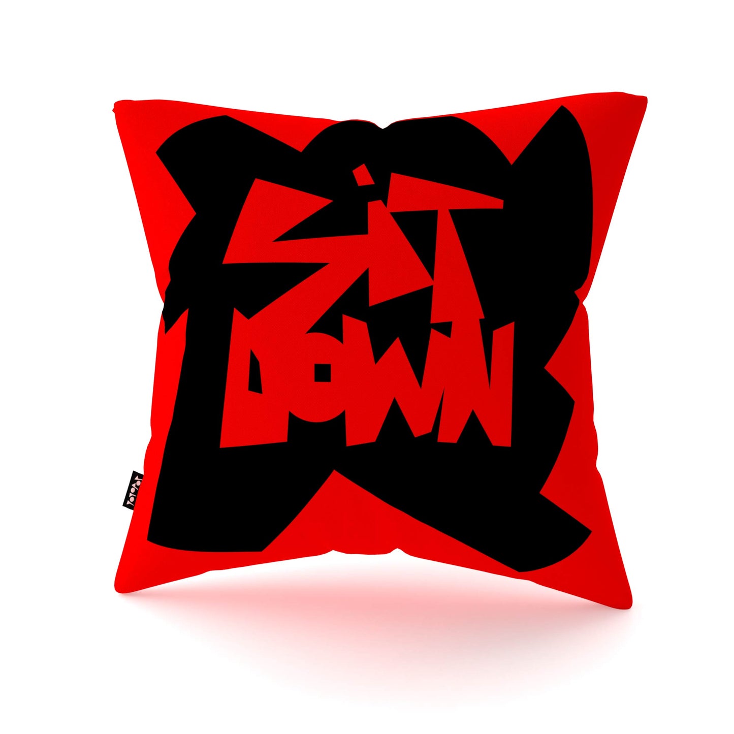 SIT DOWN RED FLASH CUSHION